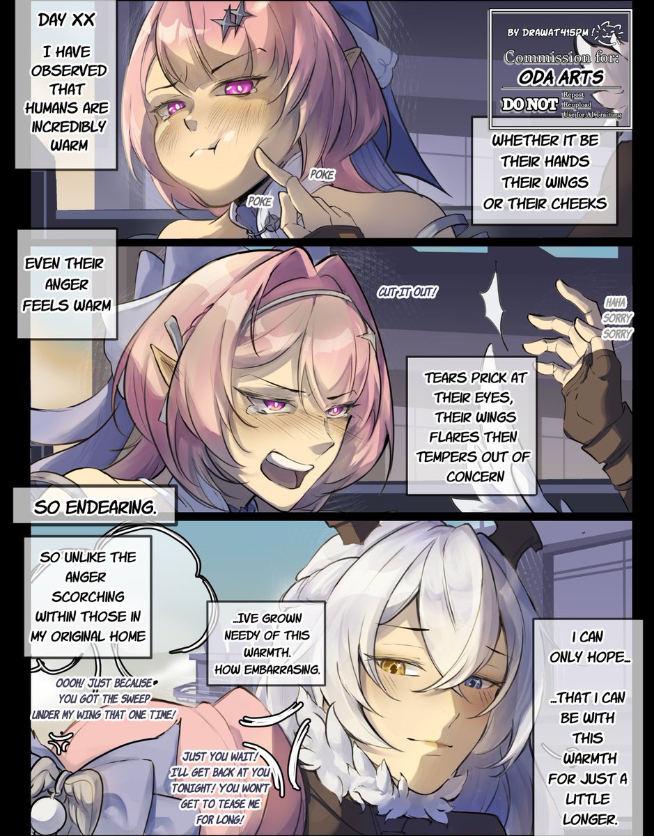 drawat415pm's tweet photo. c0mmissi0ned art for OdaArts/OdaArti at 🟡! Thank you for the patronage!

i forgor to upload this last night teehee o(*￣▽￣*)ブ

This is a sequel of sorts from their previous cms! (ill link it below!) ☀ thinking about their future...

 #VGenComm #Vgen https://t.co/ANkYoVkPc6