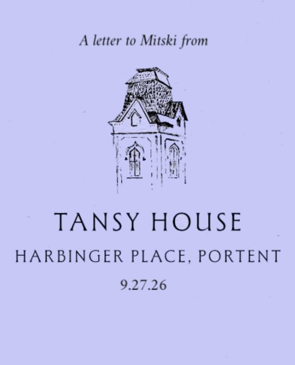 mitskidata's tweet photo. The Tansy House has a letter for Mitski! 💌

Read special birthday messages from fans here:

#HappyBirthdayMitski

https://t.co/PPJHBjzQKp https://t.co/TRIGYfRXDN