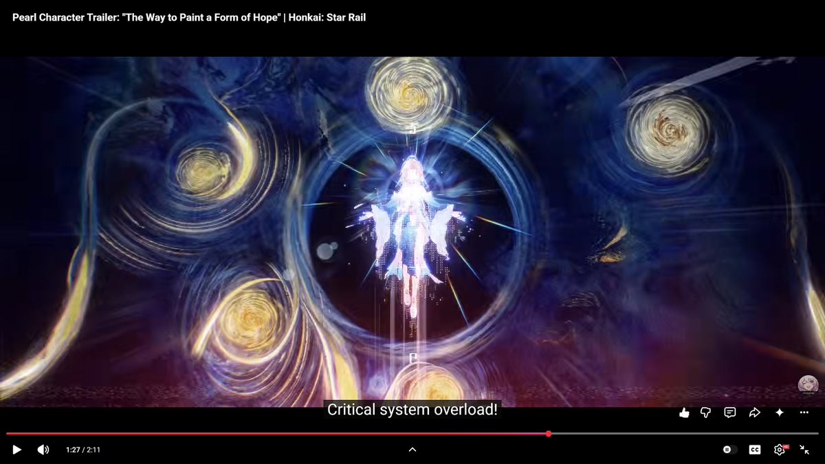 synonyms26's tweet photo. The script hidden in her power-up segment with Starry Night is MUST PROTECT. In that segment, she was being eaten by a red effect before the system called overload. The same script appears in the Oroboros mouth painting she has always had in her office behind her back. https://t.co/0YgLCtiCpP
