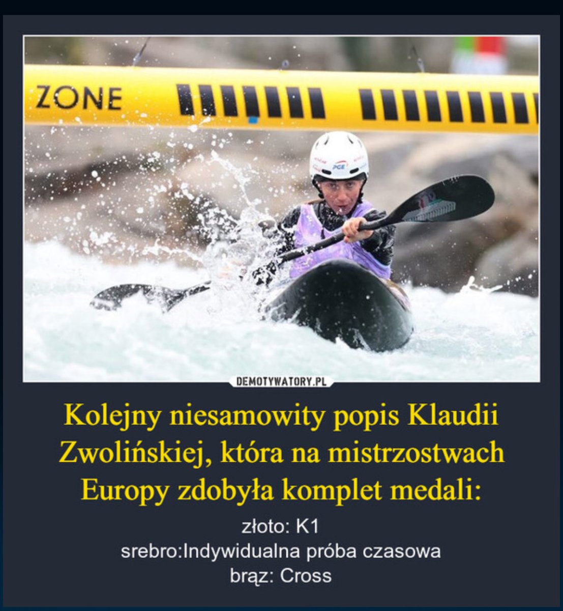 PolakNormalny's tweet photo. A wy dalej o kopaczach🤯 , 
wstydźcie się a to niech się niesie bo mamy wielką Mistrzynię 💪👇 https://t.co/6e7WUxm63v