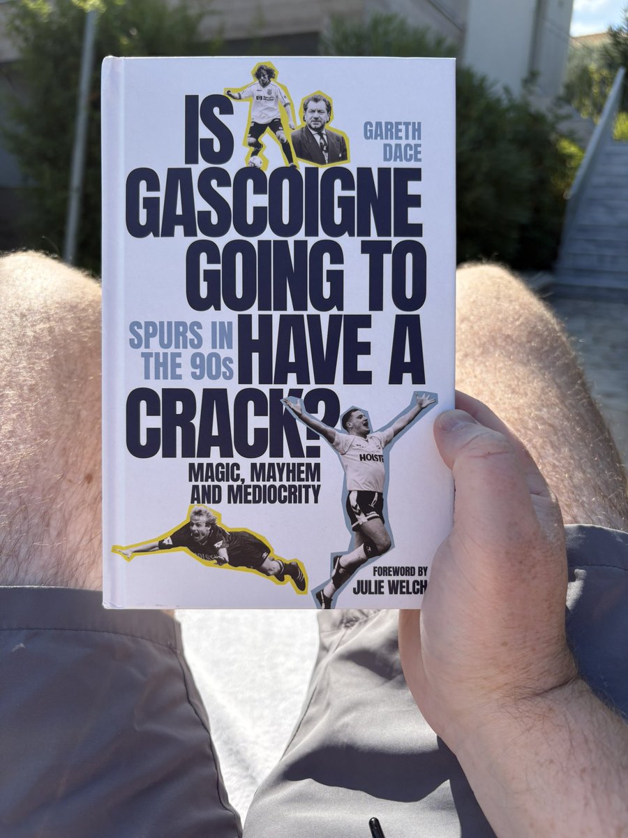baldyjw's tweet photo. Holiday reading @GarethDace #COYS #THFC #Gazza #90’s #Greece https://t.co/bEjFauHGUI