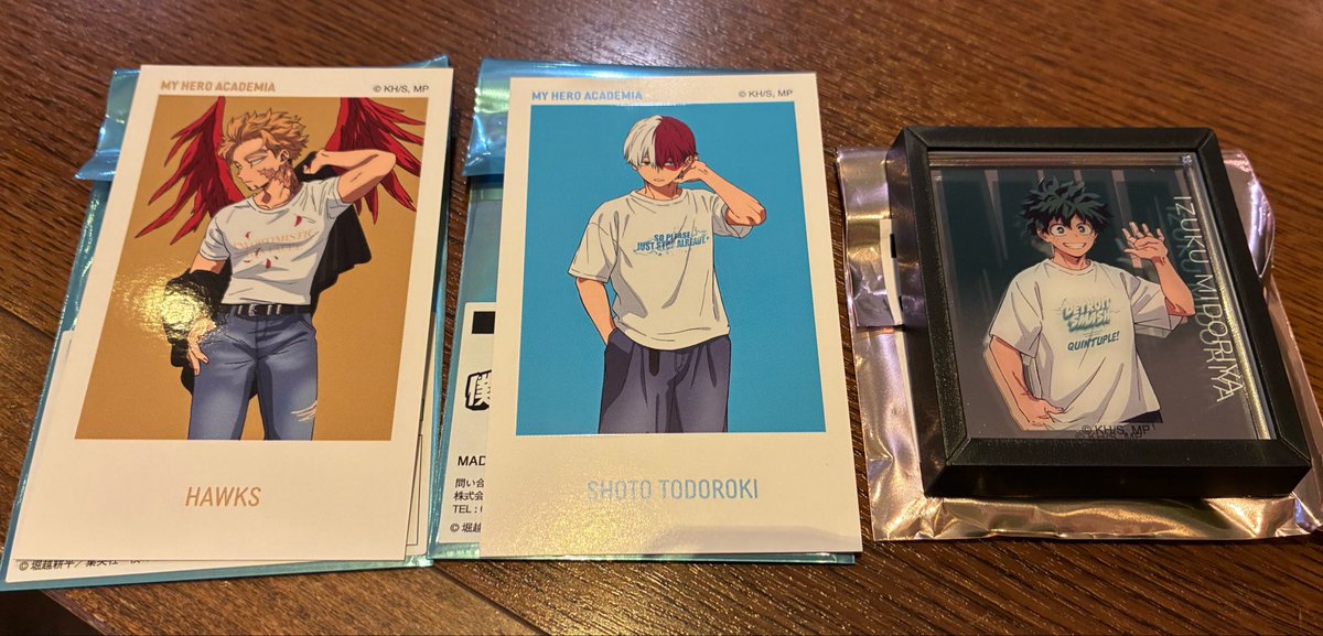 rrss37's tweet photo. 【交換】 ヒロアカ ベースヤードトーキョー アートステッカー

譲▶︎緑谷 轟 ホークス

求▶︎同種 爆豪 (マグネットは近い方)

本日(27日)天王寺で手渡し
 後日大阪梅田手渡し、郵送

お気軽にお声掛けください https://t.co/WLxbeoKBb2
