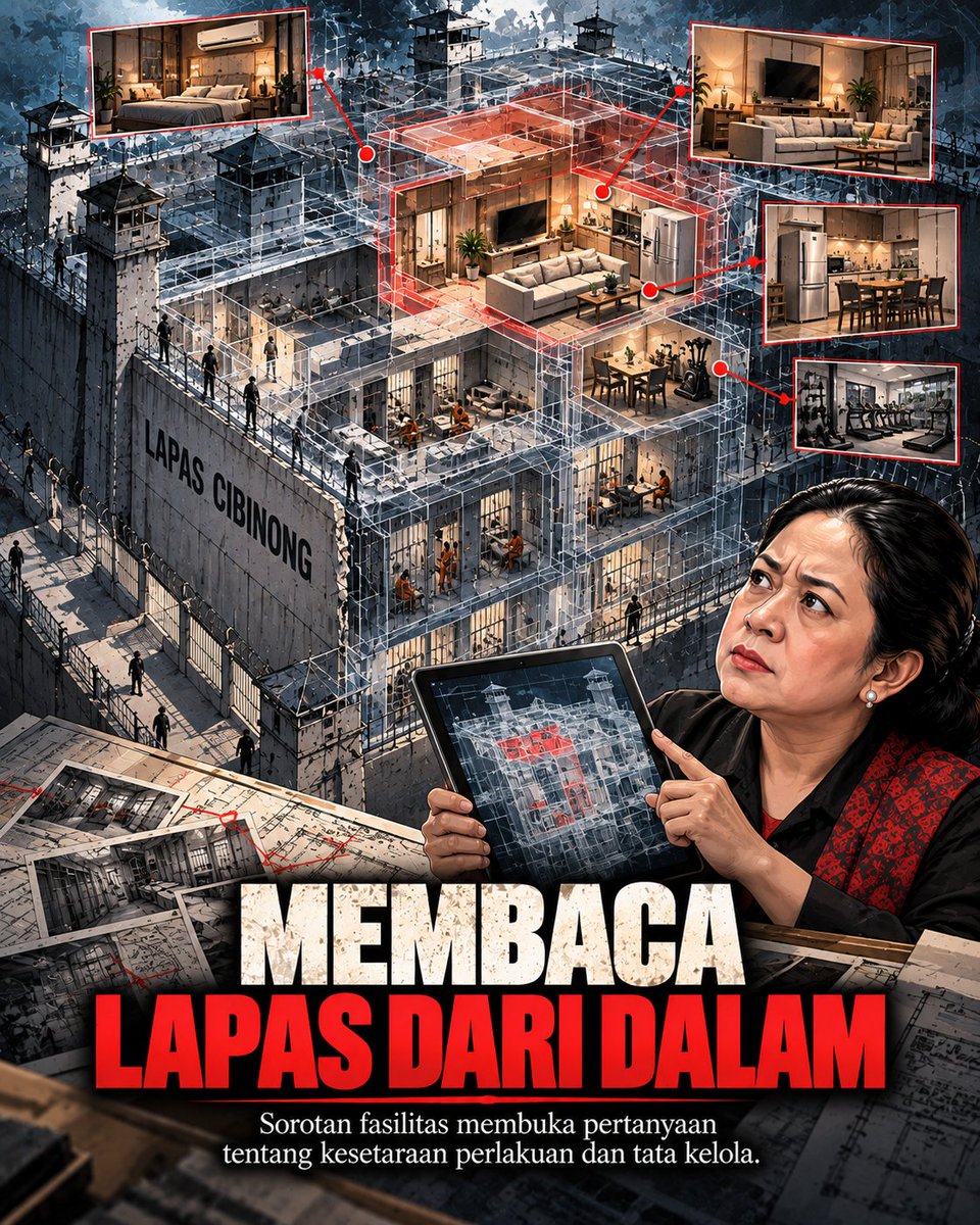 DeandraErcilia's tweet photo. Ruang yang mengubah pertanyaan, kontras fasilitas di Lapas Cibinong mendorong pendalaman serius atas pengelolaan pemasyarakatan demi transparansi dan integritas hukum. #puanku #puankoe #puanmhrn #puanmaharani https://t.co/0hrgiMY5pl