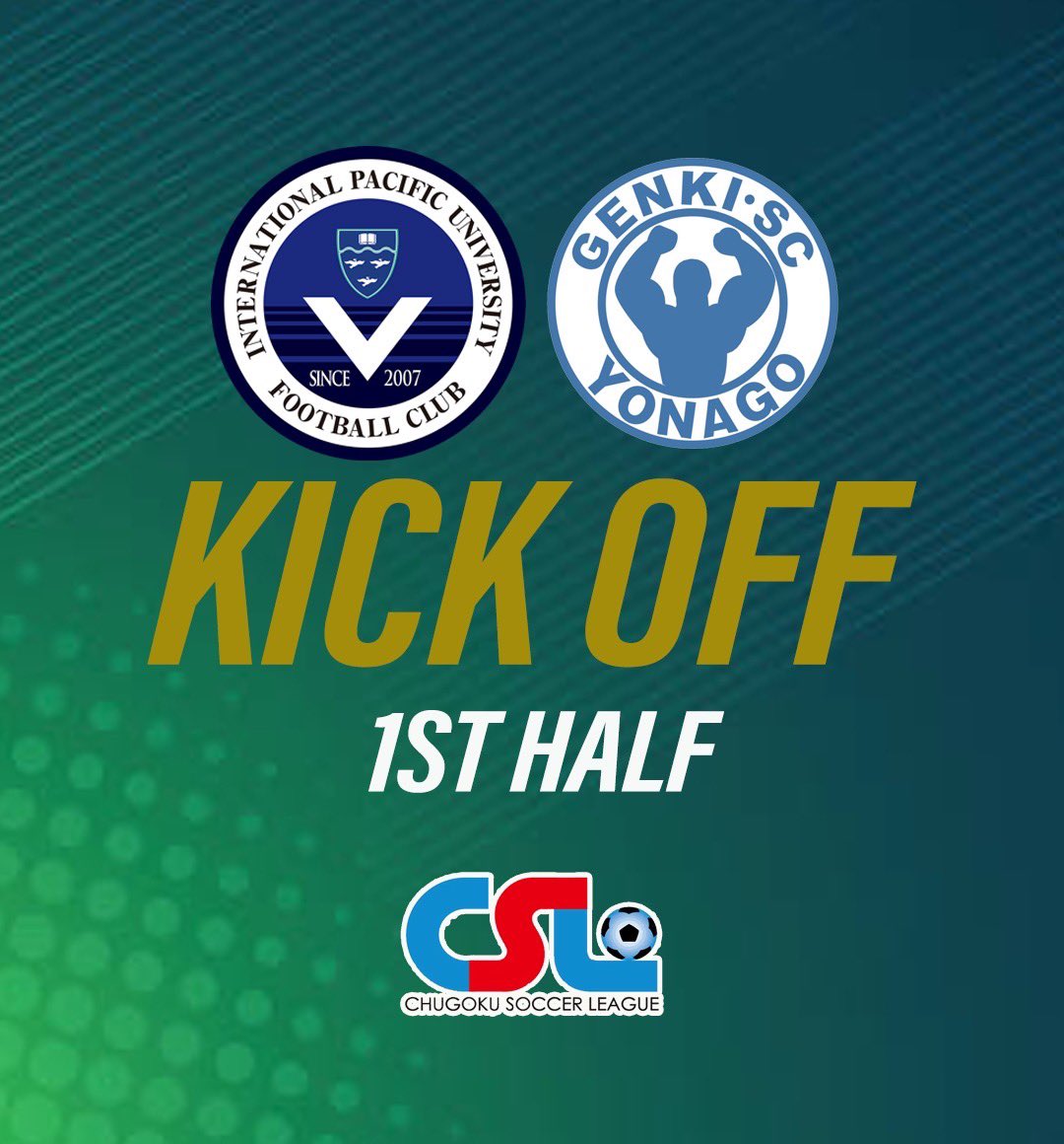 ipusoccer2007's tweet photo. ✔ 17:30 キックオフ
🏆 #中国サッカーリーグ第18節
🆚 #環太平洋大FC vs #YonagoGenkiSC
.
応援よろしくおねがい致します。
.
#usagiya #kanko #萩原工業 #日本一の駄菓子売場 #両備ホールディングス #241Co #旧閑谷学校 #廣榮堂武田 https://t.co/t262Z6RzUM