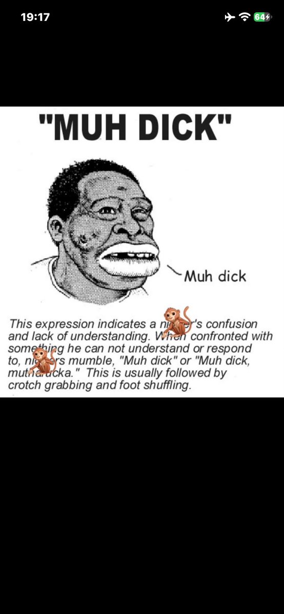 Badguy2290566's tweet photo. @kuttt_throat @cave_girl1 Typical negro https://t.co/KgtRkHW5An