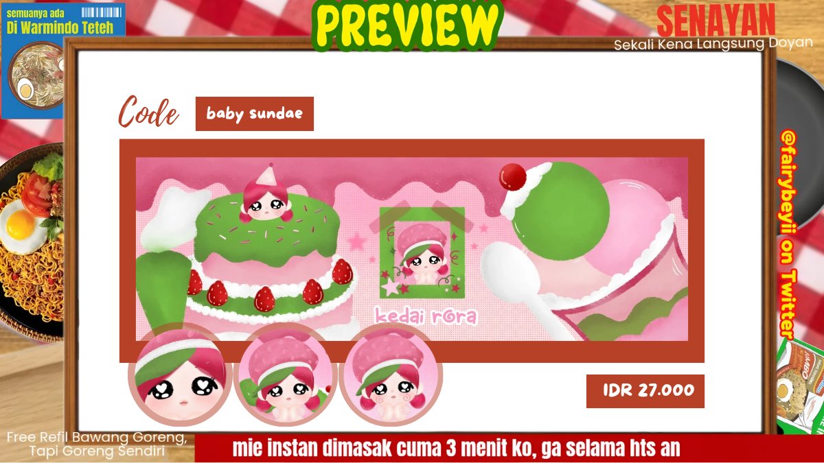 fairybeyii's tweet photo. ♡˚⊹⠀🐹🍎 help rt teman—timun⠀꒱

💭 𓈃⠀ʚ ˚alloo semua  𓈄˚ 🥬🧀 rora ada ready stock 🍟🍞 ◎ ๑ layout chibi nih yuk serbu ˚⸝⸝  ◍ 🚗 ꒰ IDR 27.000 ꒱⠀���⋮ 🍀 bisa dm me wat take 🥕 yuk meluncur jajanK sobat peⓂ️baik 🐣🥣  .. 𓄹

𓄳⠀♡⠀💌  #bealanja #zonauangㅤ https://t.co/1lNJTAouMr