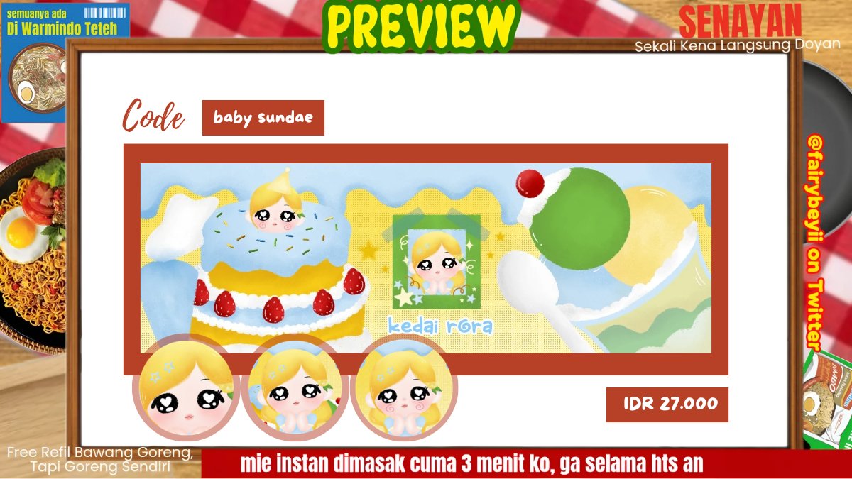 fairybeyii's tweet photo. ♡˚⊹⠀🐹🍎 help rt teman—timun⠀꒱

💭 𓈃⠀ʚ ˚alloo semua  𓈄˚ 🥬🧀 rora ada ready stock 🍟🍞 ◎ ๑ layout chibi nih yuk serbu ˚⸝⸝  ◍ 🚗 ꒰ IDR 27.000 ꒱⠀���⋮ 🍀 bisa dm me wat take 🥕 yuk meluncur jajanK sobat peⓂ️baik 🐣🥣  .. 𓄹

𓄳⠀♡⠀💌  #bealanja #zonauangㅤ https://t.co/1lNJTAouMr