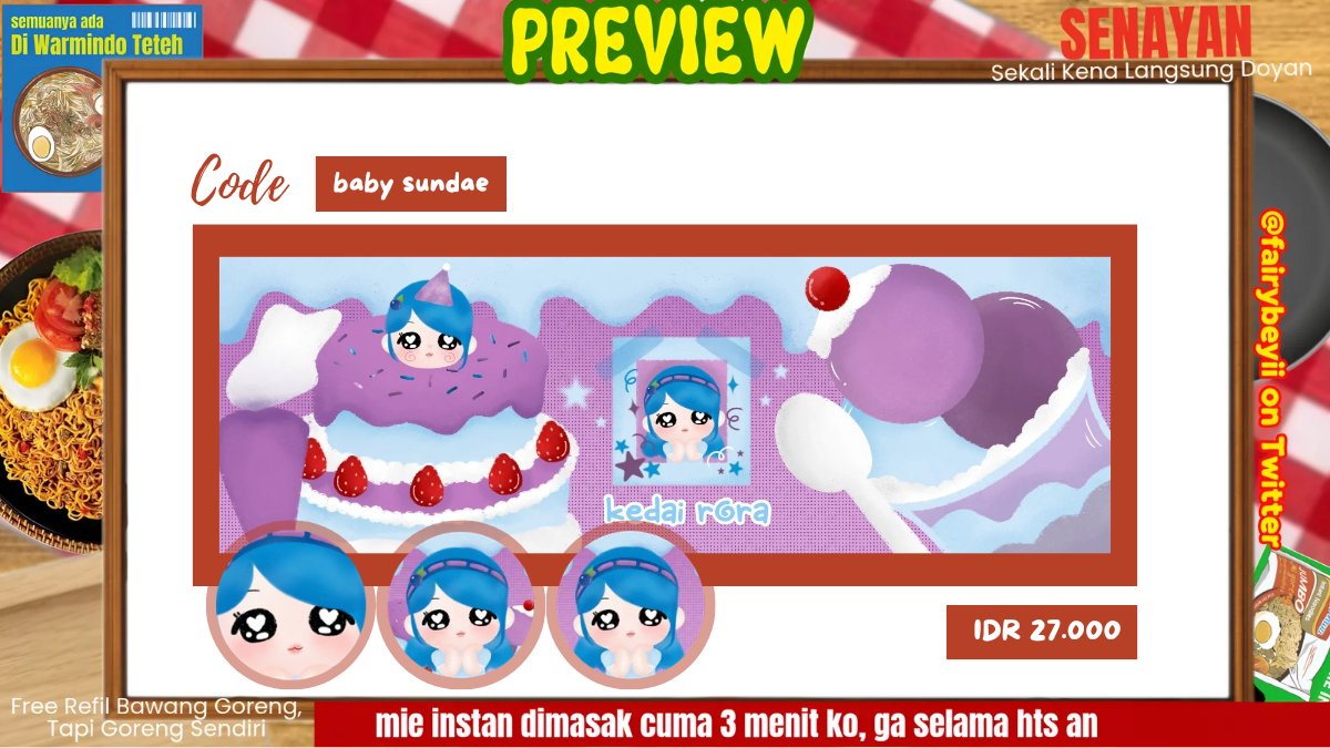 fairybeyii's tweet photo. ♡˚⊹⠀🐹🍎 help rt teman—timun⠀꒱

💭 𓈃⠀ʚ ˚alloo semua  𓈄˚ 🥬🧀 rora ada ready stock 🍟🍞 ◎ ๑ layout chibi nih yuk serbu ˚⸝⸝  ◍ 🚗 ꒰ IDR 27.000 ꒱⠀���⋮ 🍀 bisa dm me wat take 🥕 yuk meluncur jajanK sobat peⓂ️baik 🐣🥣  .. 𓄹

𓄳⠀♡⠀💌  #bealanja #zonauangㅤ https://t.co/1lNJTAouMr
