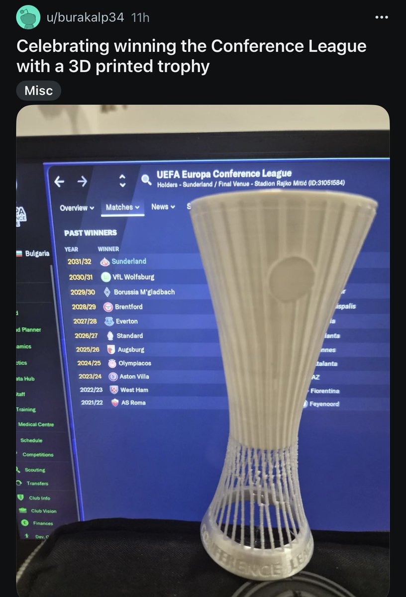 nocontextfm1's tweet photo. This is how you do Football Manager properly! 😂 https://t.co/CoxWWC8Ite