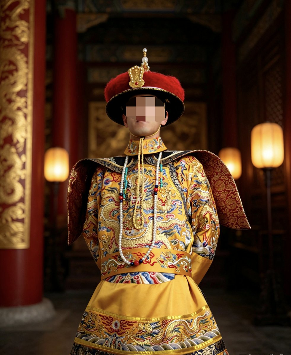 emperor_longbo's tweet photo. 朝冠戴上确实不一样感觉 https://t.co/cZDl5T2TKF