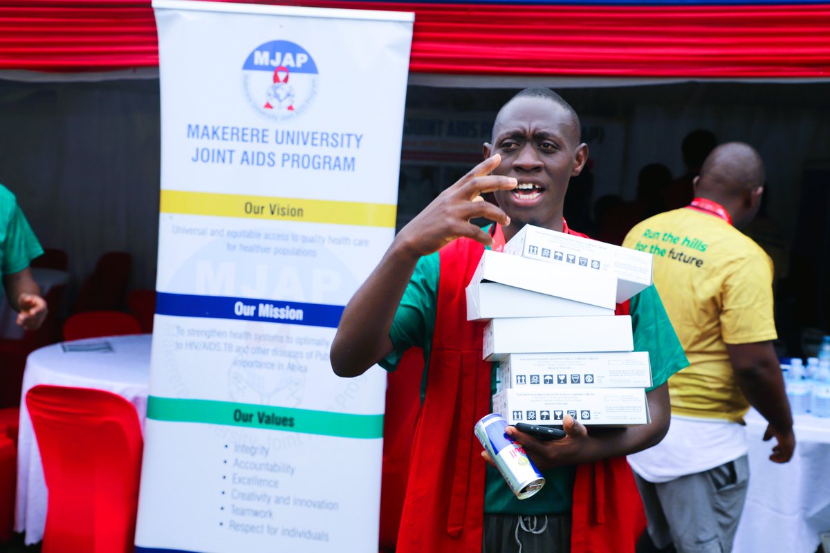 MJAPUg's tweet photo. 🏃‍♂️🏃‍♀️ Health Services Alongside the Marathon

As the marathon gets underway, our teams are also on the ground providing free HIV and TB services, including free HIV self-testing kits to participants and the community.

Run for health. Get tested. Know your status. Stay healthy. ❤️‍🩹🏃‍♂️
@MakRun_Ug 
@Makerere 
@MinofHealthUG 
#2026MakMarathon