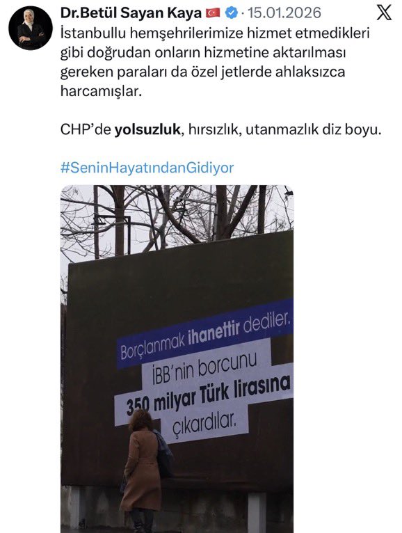 haberinolsun_x's tweet photo. Betül Sayan Kaya’nın son 1 yılda attığı bazı “yolsuzluk” tweetleri… https://t.co/QpEDiE1AIx