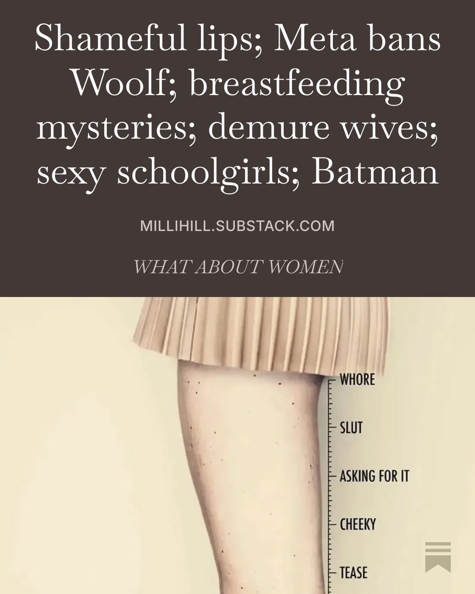 millihill's tweet photo. If you’ve just woken up and want to start your Sunday by thinking about how the female body is policed and regulated by patriarchy in a myriad of ways then I have just the thing for you. https://t.co/nx1XGEB8pg