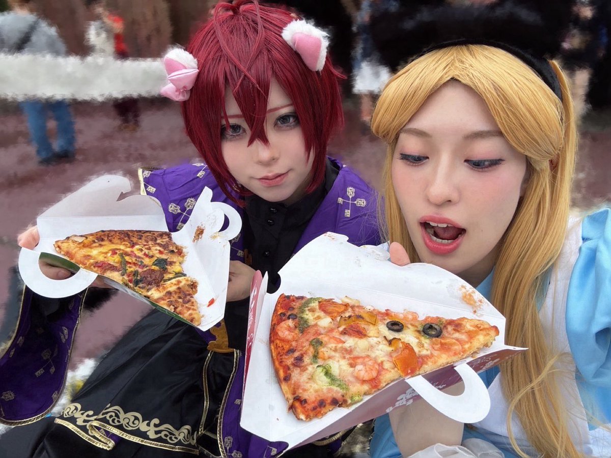usginnk's tweet photo. ティーパーティはできなさそう🍕🍕
#Dハロ仮装 #Dハロ仮装2026 https://t.co/mY7PPl2n83