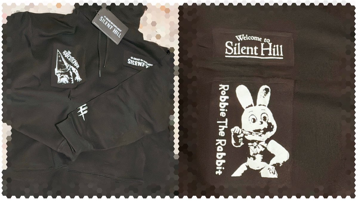 R1n_Hojo's tweet photo. DBD×サイレントヒル  のパーカー買っちゃったぁ(⸝⸝⸝´꒳`⸝⸝⸝)ｴﾍﾍ✨️ https://t.co/sanvrczEah