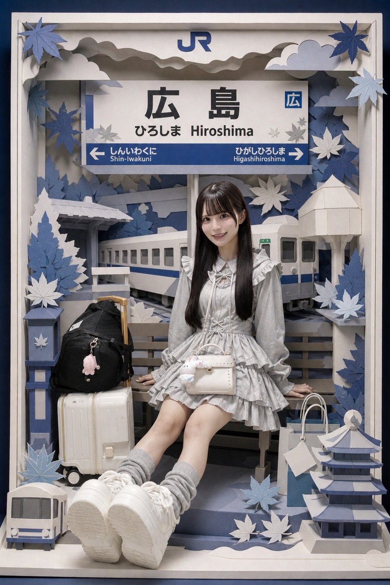 hikarunroll_'s tweet photo. ねえみて！旅行とか思い出の写真をSNOWで流行りのペーパークラフトにしたらめっちゃ可愛い😭 pr https://t.co/TtBg7dKniH