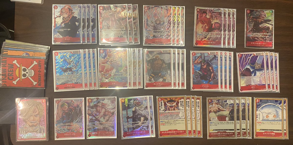 1_2_ja's tweet photo. 【第31回 下剋上闘 マイナー王】

15人の中、
優勝は『紫黒キング』ムラビト選手
おめでとうございます🎊

2位『緑黄ロー』ハイボールといたちょ選手
3位『青黒サカズキ(本家)』けんたぼ選手
4位『赤サンジ』ヴィンスモーク・パクジ選手

マイナー界の重鎮 紫黒キングがついに優勝😭
超新星抜き無限プリン戻しローが手札21枚になってたらしく、まだまだワンピカ界には見たことない景色があるのかもしれない……