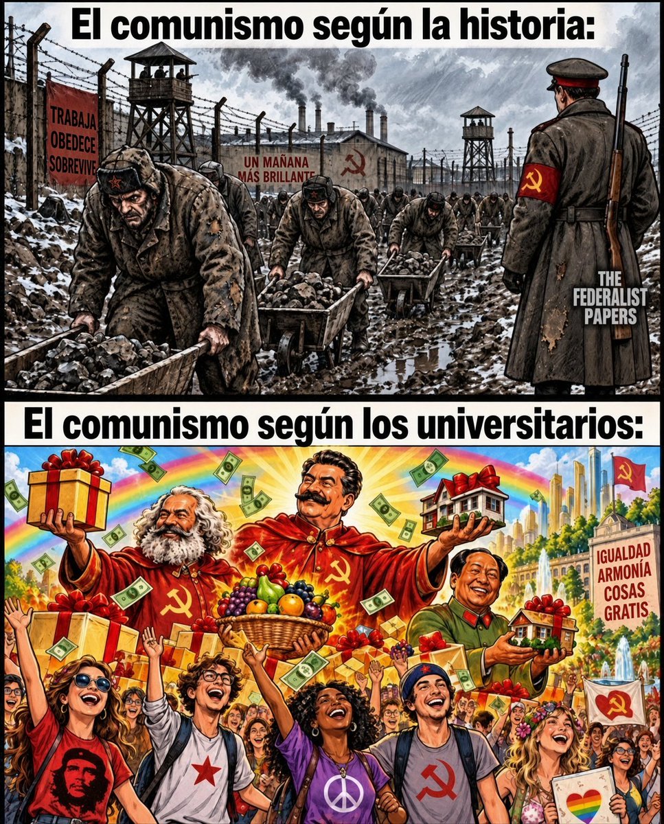 derecha_real's tweet photo. @FlorenciaLagosN Comunismo = Esclavitud https://t.co/TKnTIfEnr7
