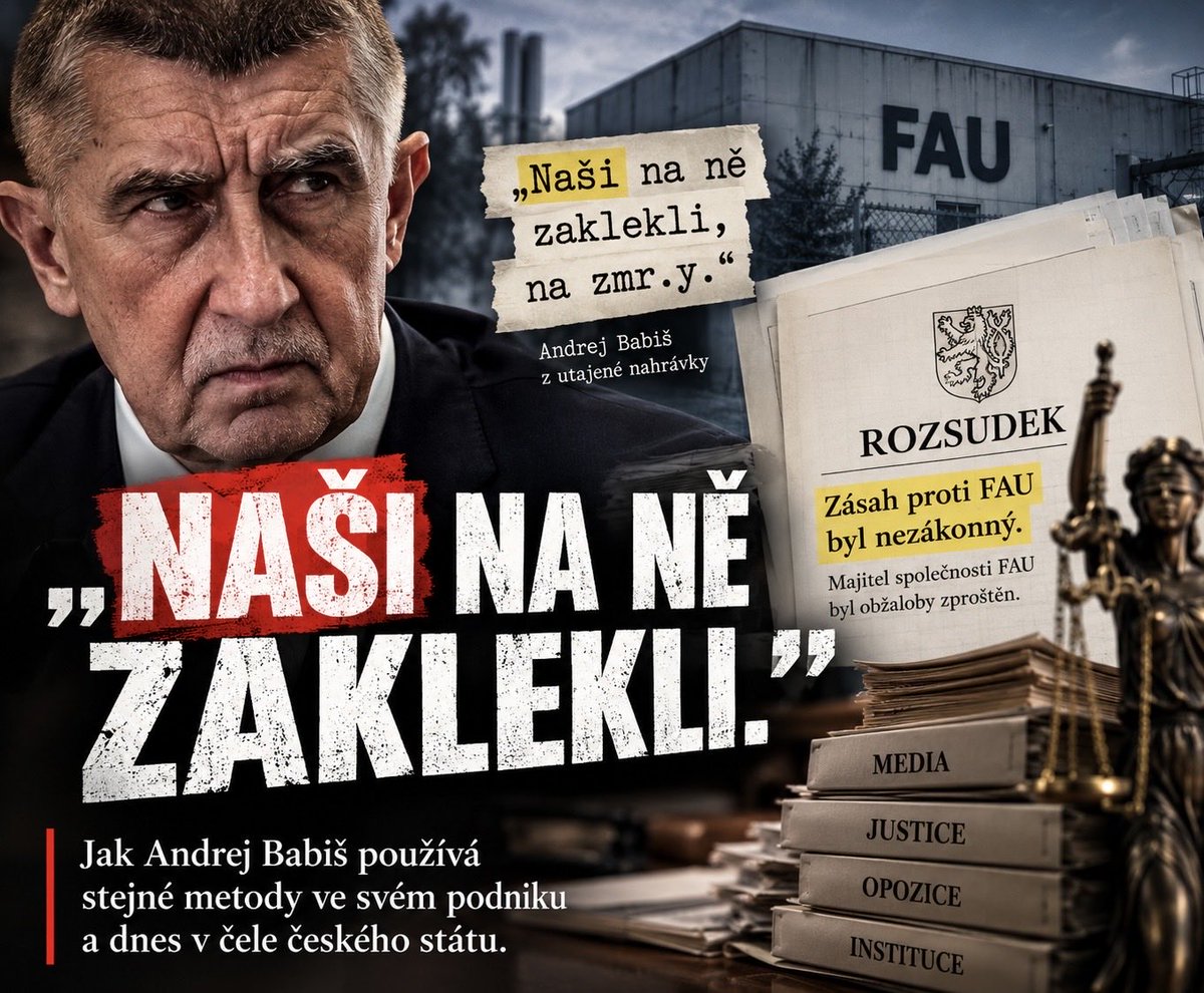 jirilobkowicz1's tweet photo. KDO JSOU BABIŠOVI „NAŠI“?

„Naši na ně zaklekli.“

Jedna stará věta Andreje Babiše se vrací s překvapivou naléhavostí.

Nechci tvrdit, že Babiš nařídil likvidaci firmy FAU. To prokázáno nebylo a je správné to říci jasně. Jenže samotná věta zůstala. A po devíti měsících jeho druhé vlády dostává širší význam.

Protože znovu slyšíme stejný slovník.

Když se Babišovi nelíbí postup justice, mluví o „mafii“ a přirovnává některé její postupy k totalitě. Když ho Vít Rakušan konfrontuje s případem FAU, stává se z něj „hlava tý mafie“. STAN je označován za organizovaný zločin. Novinářka Sabina Slonková, která se případem FAU dlouhodobě zabývá, je „mafiánka“. A prezident Petr Pavel je v Babišově podání opakovaně vykreslován jako člověk, kterého ovlivňuje nebo řídí jeho okolí.

To už není jeden nešťastný výrok.

Je legitimní tvrdě kritizovat soudce, státní zástupce, novináře, opozici i prezidenta republiky. Demokracie není společnost vzájemného obdivu. Problém začíná ve chvíli, kdy se nesouhlas přestává chápat jako normální součást demokratického systému a člověk nebo instituce, která se postaví proti premiérovi, dostane nálepku nepřítele.

A tady se vrací ono staré slovo: „naši“.

Ve firmě je takové uvažování pochopitelné. Majitel si vybírá management, určuje strategii a očekává loajalitu. Když někdo dlouhodobě neplní jeho rozhodnutí, může ho vyměnit.

Jenže stát není firma.

Premiér není jeho majitel.

Policista není „náš“.
Státní zástupce není „náš“.
Soudce není „náš“.
Úředník není „náš“.
Prezident republiky není „náš“.
A novinář už vůbec ne.

Jejich úkolem není být loajální Andreji Babišovi ani kterémukoli jinému premiérovi. Jejich loajalita má směřovat k zákonu, ústavě, profesním pravidlům a veřejnosti.

Právě v tom spočívá podstata demokratického státu.

Demokracie totiž není jen právo vítěze voleb vládnout. Je to také povinnost vítěze přijmout, že existují instituce, které neovládá.

Soudce může rozhodnout proti němu.
Novinář může zveřejnit něco, co mu vadí.
Prezident může odmítnout jeho požadavek.
Státní zástupce může pokračovat v případu, který by politik nejraději viděl uzavřený.

To nejsou závady systému.

To je systém.

Proto bych se dnes s Andrejem Babišem nepřel o to, kdo je mafián a kdo není. Položil bych mu mnohem jednodušší otázku:

Pane premiére, když říkáte „naši“, koho tím vlastně myslíte?

Protože odpověď na tuto otázku říká o pojetí moci možná více než stovky stran volebního programu.

Česká republika nepotřebuje „naše“ soudce, „naše“ policisty ani „naše“ novináře. Potřebuje nezávislé soudce, profesionální policisty, státní zástupce, kteří se nemusí dívat směrem k premiérovi, a novináře, kteří mohou klást nepříjemné otázky komukoli.

Včetně předsedy vlády.

Česká republika není Agrofert. A premiér není její majitel.

Celý text publikuji na Facebooku.
