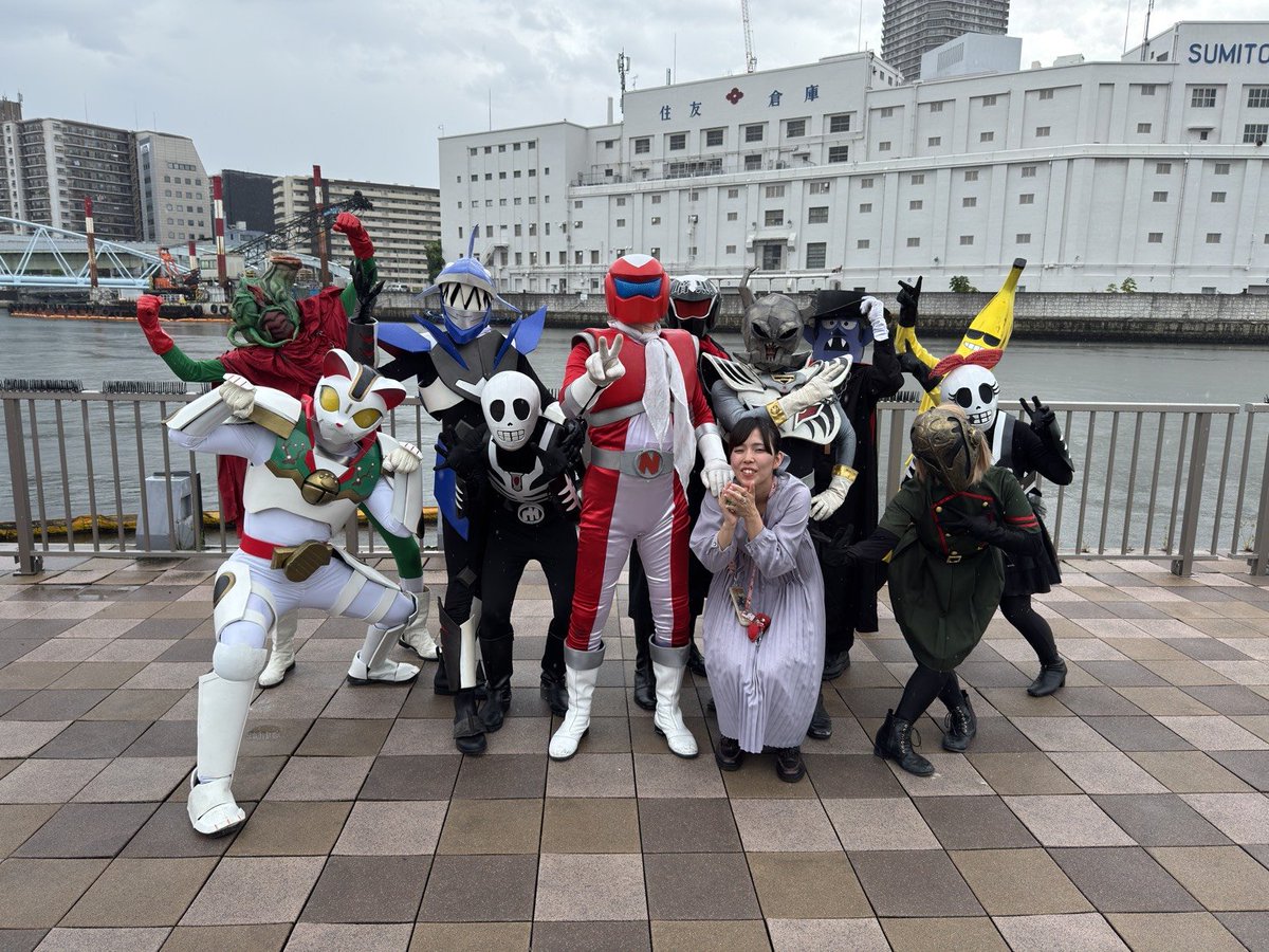 AMC91184382's tweet photo. 仮面戦士ナイスマンショー

天候が怪しかったですが、無事開催出来ました！

参加された皆様、見に来られたお客様方ありがとうございました！👏
#ざこばの朝市 https://t.co/QURrBNifXr