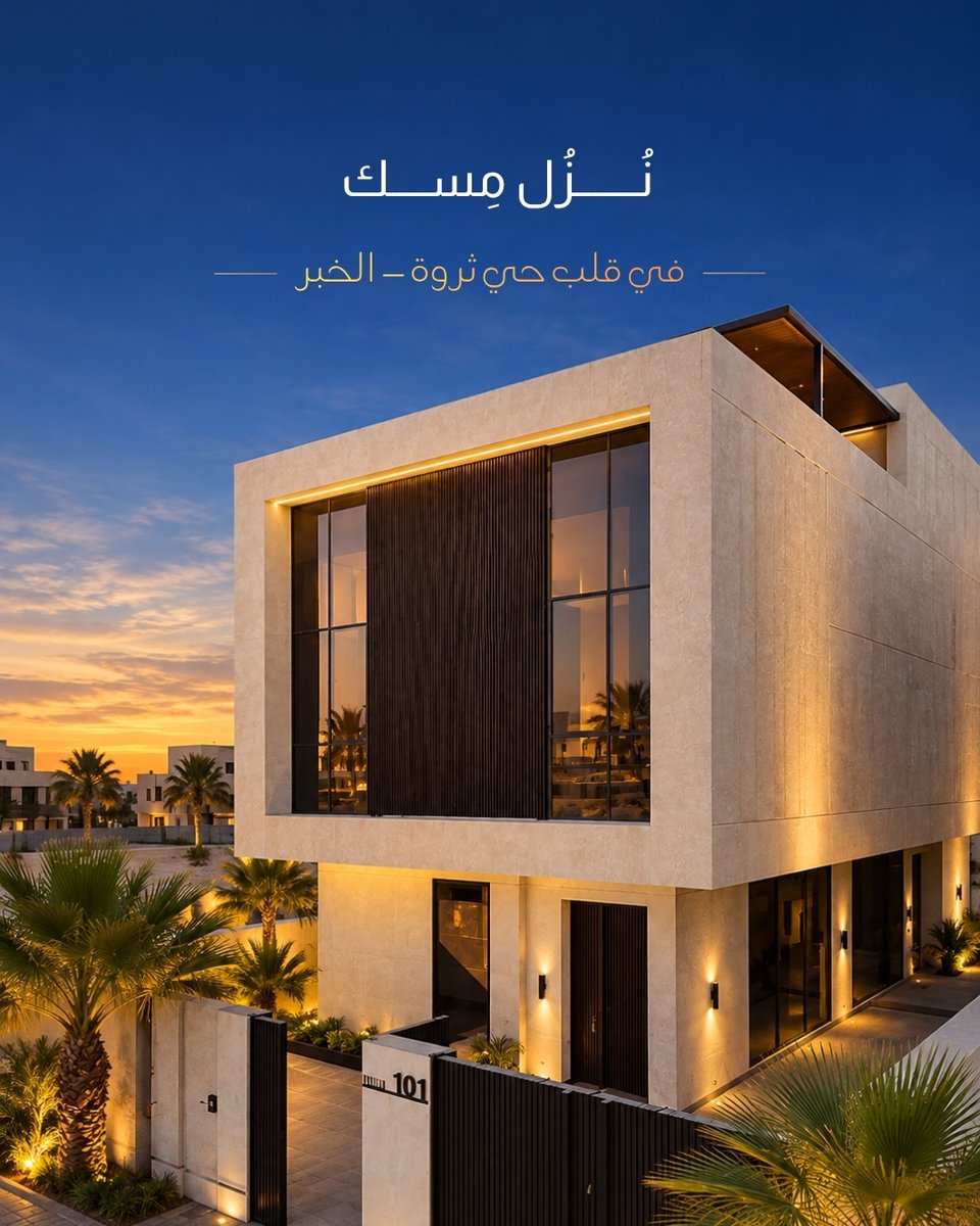 Faard_sa's tweet photo. في قلب حي ثروة بالخبر، يأتي نُزل مسك ليمنحك منزلًا يجمع بين خصوصية السكن، أناقة التصميم وهدوء المكان.
تفاصيل صُممت لتكون بداية لحياة تليق بك.
In the heart of Al Tharwa, Al Khobar, Nuzul Misk offers a home where privacy, refined design, and tranquility come together.
Thoughtfully designed details for a lifestyle made for you.
#نزل_مسك #Faard #حي_ثروة #فلل_الخبر #عقارات_الخب