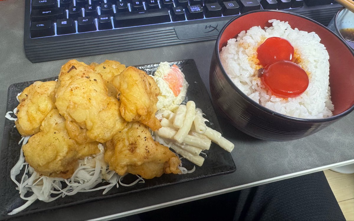 destinationmemo's tweet photo. 晩飯！

久しぶりの揚げ物
鳥天

#料理 https://t.co/eJqHS7q63W