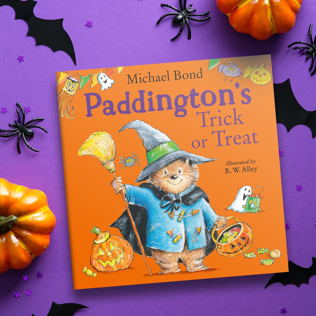 HarperCollinsCh's tweet photo. Your must-have Halloween picture book! 🎃 Will it be all tricks or all treats with Paddington? Get Paddington's Trick or Treat in time for Halloween  🐻🐾 https://t.co/ICH2xJVD1R https://t.co/2GgMdIGCZD