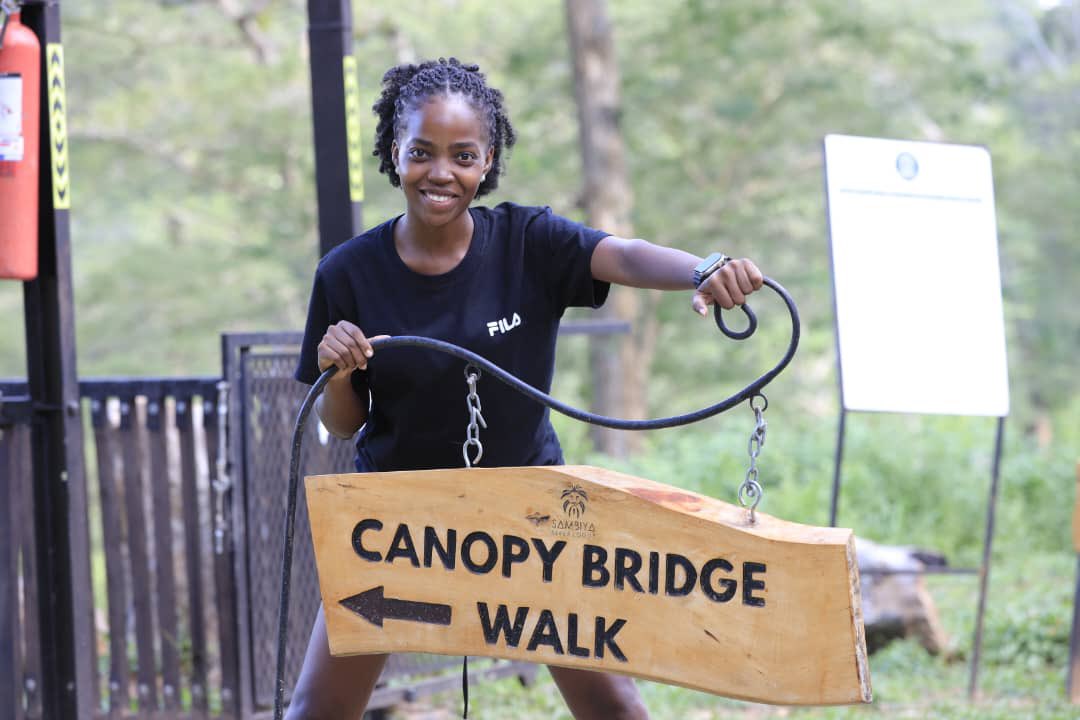 MaamaUganda02's tweet photo. Looking for a different way to experience Murchison Falls? Take a walk above the treetops at @SambiyaLodge and enjoy the beauty of the surrounding wilderness from the canopy bridge.

Every visit to Murchison Falls deserves a stop at Sambiya River Lodge. Come for the adventure, stay for the experience.

#ExploreUganda #UWAOpenParkDays