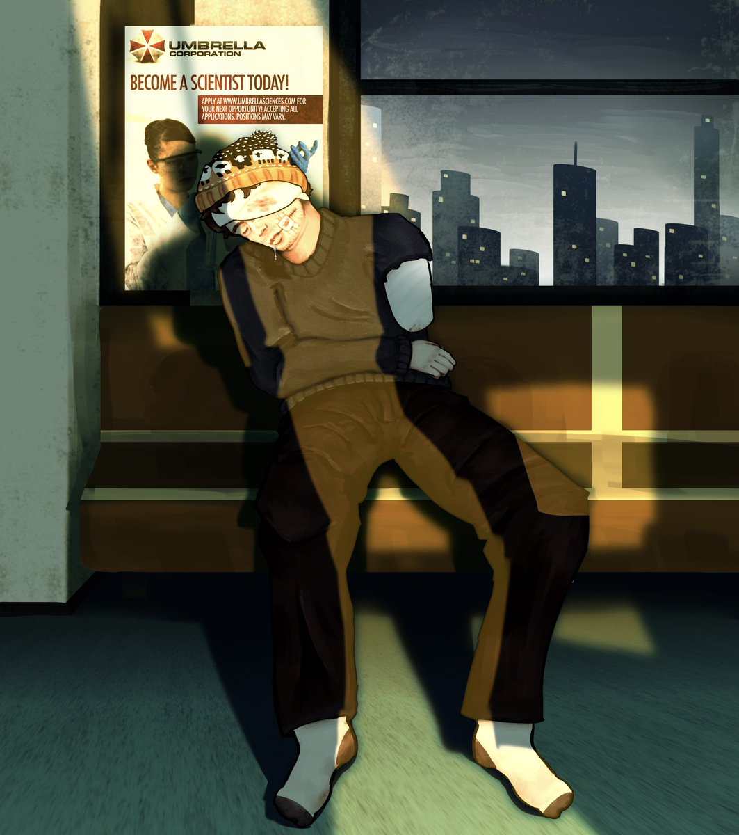 ch1ckenrat's tweet photo. #ResidentEvil // potential spoilers
.
.
.
.
.
.
home. hes going home. ❤️ (my bryan survives au I suppose) (also a different lighting version cuz idk if I like the yellow one) https://t.co/XWO2KEd8Dz