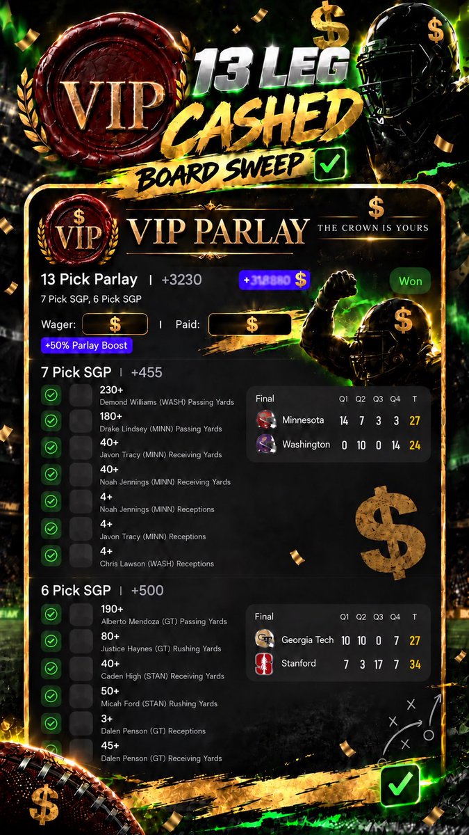 VIP_PARLAYS's tweet photo. @cookitup31 Bang! https://t.co/afFLbLtKCk