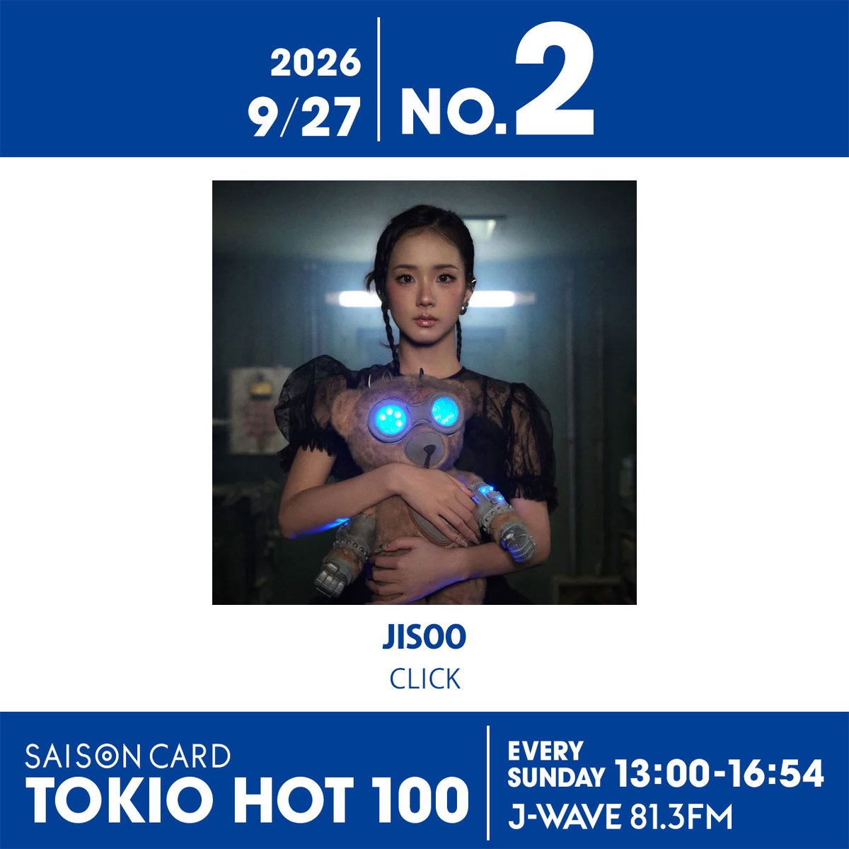 tokio_hot100's tweet photo. ◥◣⬆️No.2◢◤
JISOO「CLICK」
https://t.co/MmQg1QyDfQ

モデルでも引っ張りだこな＜JISOO＞✨
彼女をキャンペーンに起用している企業のひとつが、
UKブランド『self-portrait』

👇️このInstagramではカメレオンのように"1人4役"を美しく演じ分けています
https://t.co/TfLBGUhI6F

#トキホ #jwave https://t.co/P6lNlbzeJf