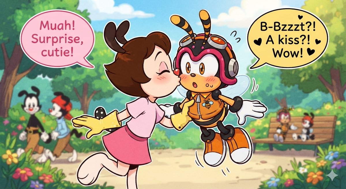 TommyHo46439136's tweet photo. Dot Warner X Charmy the Bee
#CartoonNetwork #Animaniacs #SonicX @SonicXFrames #SonicTheHedgehog #DotWarner #CharmyTheBee https://t.co/L6Kbsyh1fM