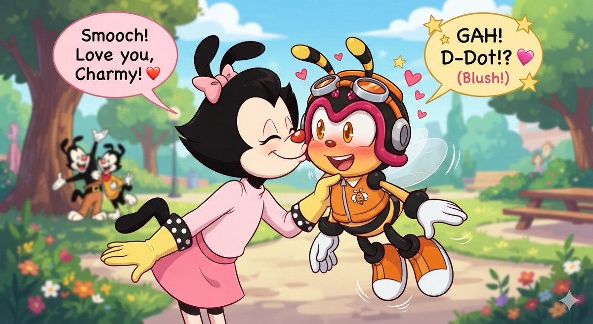 TommyHo46439136's tweet photo. Dot Warner X Charmy the Bee
#CartoonNetwork #Animaniacs #SonicX @SonicXFrames #SonicTheHedgehog #DotWarner #CharmyTheBee https://t.co/L6Kbsyh1fM