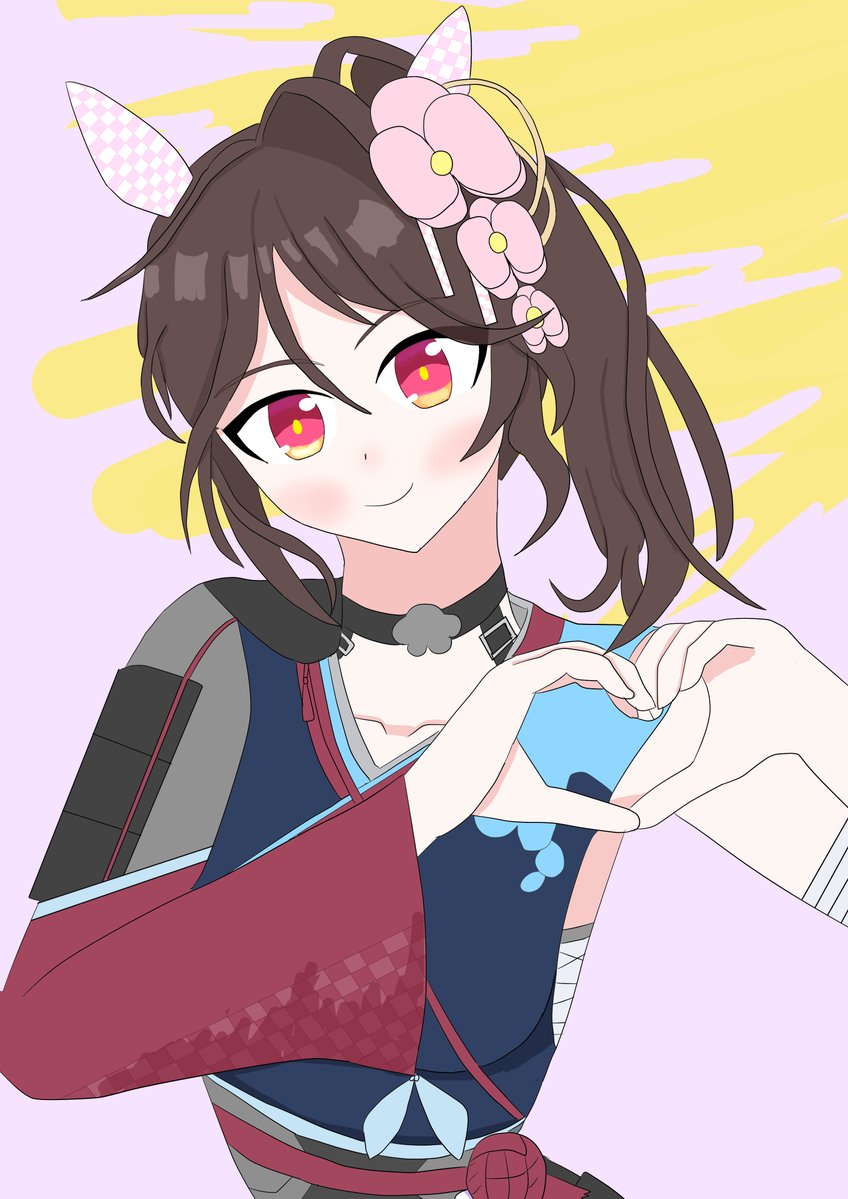 watanabeJu87's tweet photo. 「ほれ、お望みのハートポーズだ」

#ウマ娘
#ファレノプシス https://t.co/HzltVIeXd3