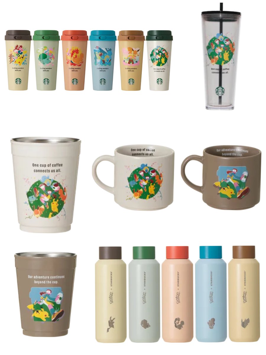 lNUKAl_2026's tweet photo. スタバがピカチュウフラペチーノを皮切りにゴリゴリでグッズ展開しはじめた
バカ売れするにきまってるやんこんなもん https://t.co/hZXF4Q5sFl