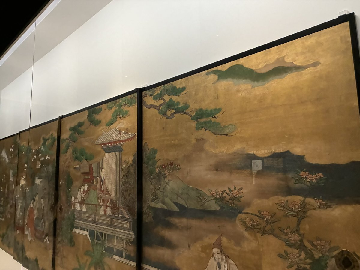 cyarii_h's tweet photo. 東京都美術館の大英博物館展、4つの所有者が散り散りになった襖絵だけが撮影可で1つは大英博物館。もう1つはボストン美術館。残り2つは青森県中泊町の地元名士(宮越家)の所有。

宮越家の方は通常だと春秋の2回だけ一般公開やるらしい。ちなみに中泊は太宰治実家であった斜陽館よりもう少し北へ行った所です。

また青森行く理由付けができたなw