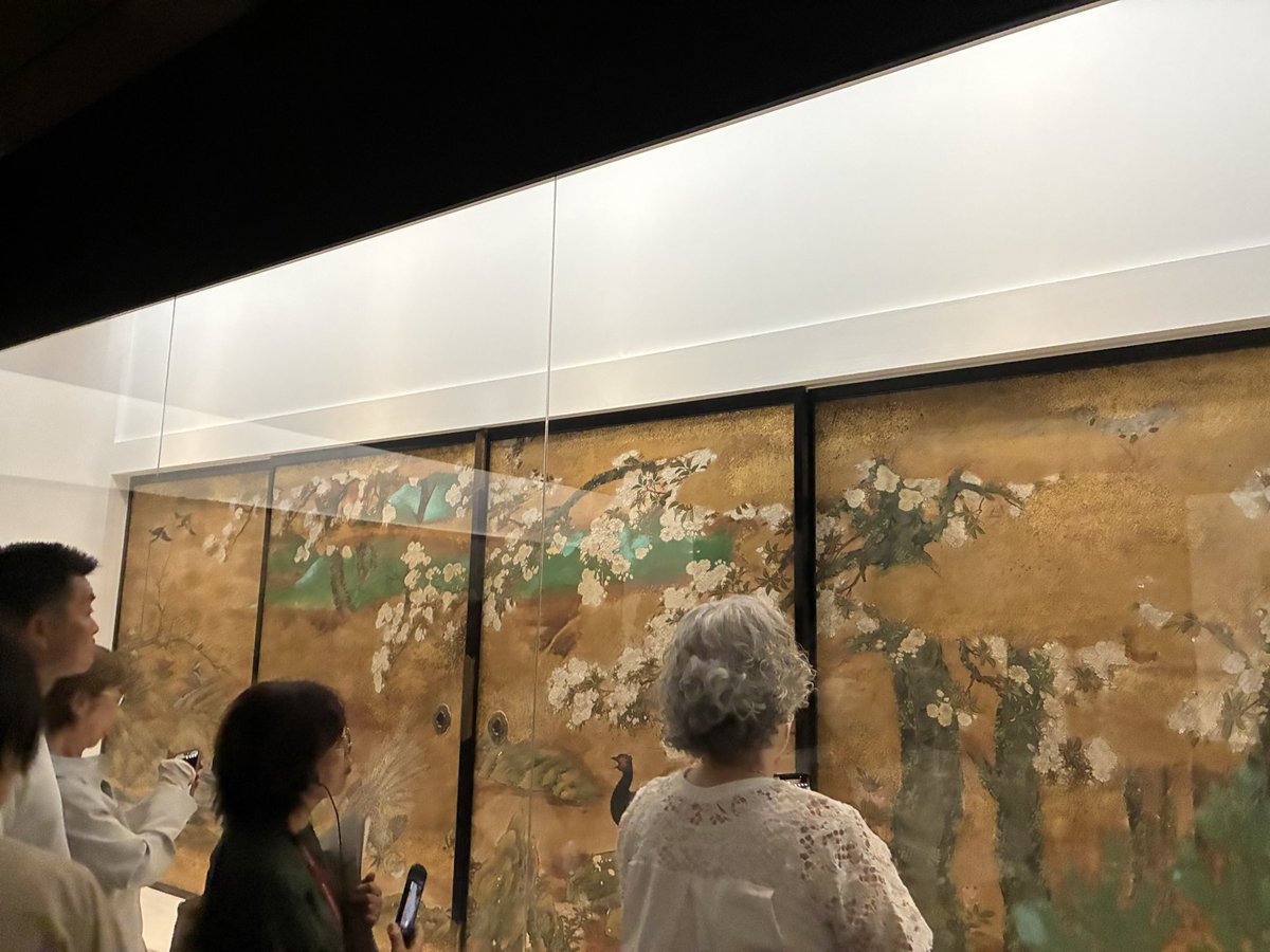 cyarii_h's tweet photo. 東京都美術館の大英博物館展、4つの所有者が散り散りになった襖絵だけが撮影可で1つは大英博物館。もう1つはボストン美術館。残り2つは青森県中泊町の地元名士(宮越家)の所有。

宮越家の方は通常だと春秋の2回だけ一般公開やるらしい。ちなみに中泊は太宰治実家であった斜陽館よりもう少し北へ行った所です。

また青森行く理由付けができたなw