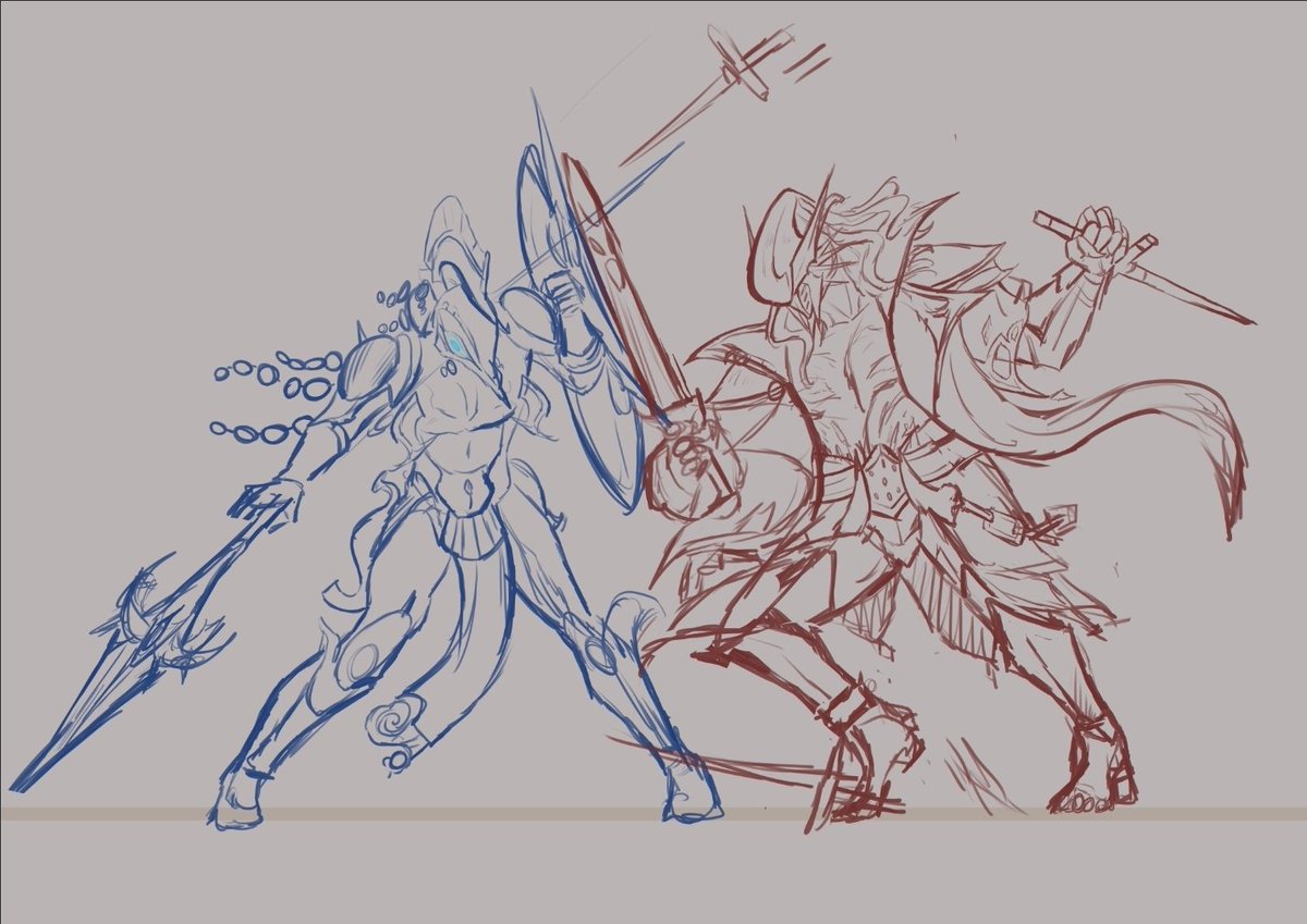 Shivecu's tweet photo. Did some adjustments to Kullervo's stance 
And a bit more polishing https://t.co/yEsNYONr2f