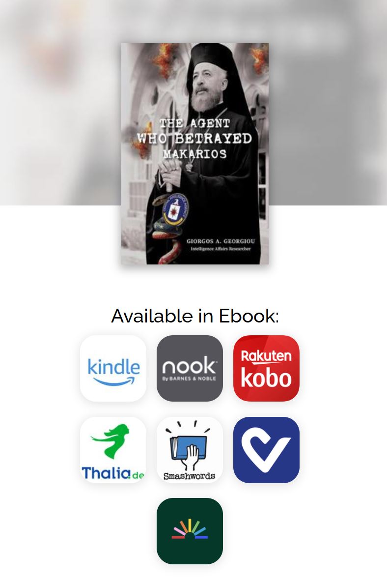 Able_Archer_Cy's tweet photo. My best-selling Greek book The Agent Who Betrayed Makarios is now available in English as an ebook.

It uncovers a hidden chapter of Cold War Cyprus — the recruitment of Makarios' secretary by the CIA and Soviet bloc espionage.

Out now 👇