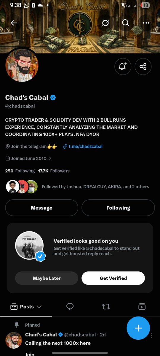 Epic_man002's tweet photo. @Farmercist @chadscabal ADfj8Sks51kCSP7GYhcRUDt91wQAKcJsGuCrwUZ6qFoh

Never won a giveaway before but well let me try this https://t.co/fH0JSwcETf