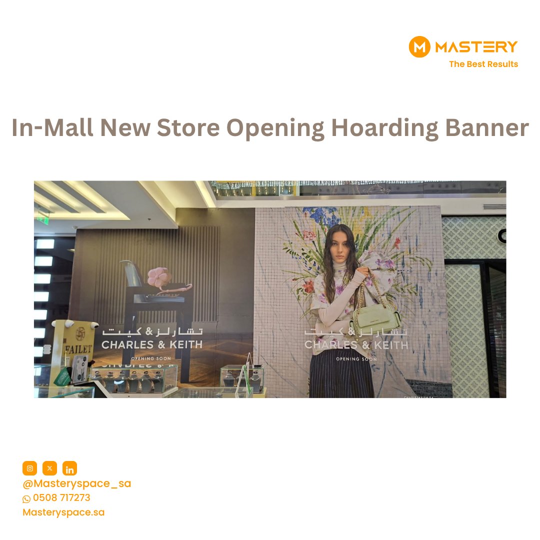 masteryspace_sa's tweet photo. New Store. Bold Presence.

Executed in-mall banner branding for a new store opening — from print to final installation, delivered with precision.

#DigitalPrinting #StoreBranding #Mastery #openingsoon #banner https://t.co/EdWfKZk1J5