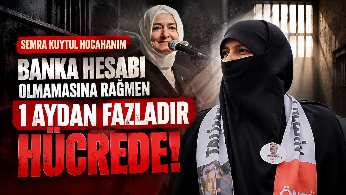 furkanhareketiT's tweet photo. SARAYIN ADALETİ!

Borsaya 163 milyon yatırıp 2.17 milyar Türk lirası kazanan Fatma Betül Sayan sadece istifa etmesiyle cezadan göz ardı edilirken;

Banka hesabı bile olmayan Semra Kuytul Hocahanım “mali operasyon” kapsamında sürgüne gönderilerek 1 aydır Samsun’da tecritte kalıyor!

AKP DÖNEMİ ZULÜM DÖNEMİ!

AKPDönemi ZulümDönemi
SemraHocaya Ozgürlük
