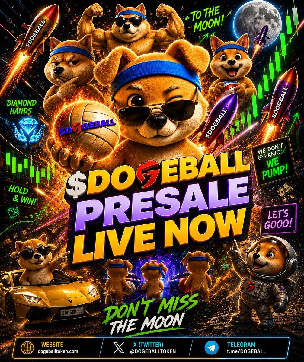 dogeballtoken's tweet photo. The $DOGEBALL presale ends tomorrow.

No extensions, a hard stop!

Use code DB75 for 75% extra tokens whilst still getting tokens for the lowest price possible.

Presale = $0.0075
Listing = $0.015

https://t.co/sSGVsUa96r

#DOGEBALL #DOGEBALLTOKEN #Crypto #CryptoPresale #Presale https://t.co/q981Szslgk