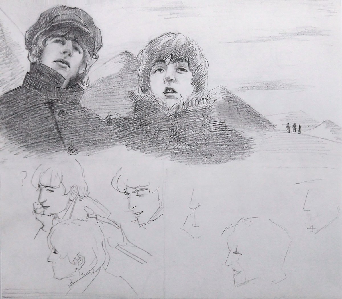 Ir3ce_ag's tweet photo. Finally got settled with moving out and have resumed working on my wips ♡
#thebeatlesfanart #beatlestwt https://t.co/VlzCail3tQ