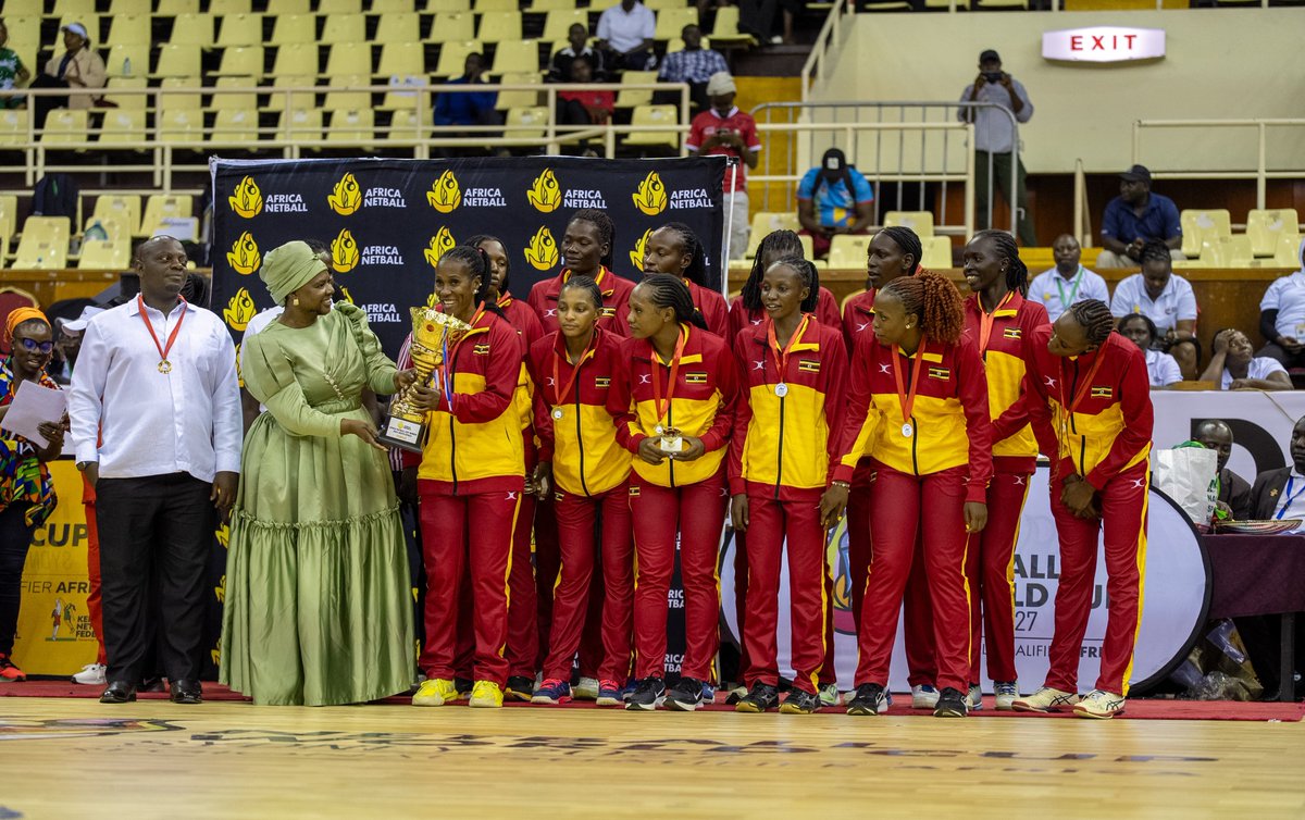 cpmayiga's tweet photo. During this most sad moment in Uganda (following the recent deaths of icons), the news of the She Cranes victory at the Netball Africa Cup in Nairobi, beating South Africa 56 - 53, is such a BIG consolation!!!!!!

Congratulations our girls....you always find that special moment to make Uganda smile 😃 👋🏾👌🏾👏🏾💪🏾!!!!!!CPM.