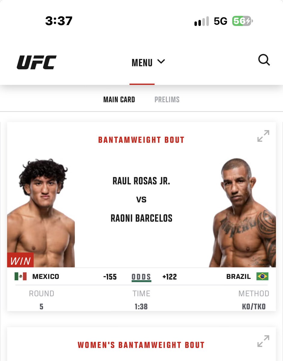 jaayzee21's tweet photo. The UFC will indeed “respect that win”, partner https://t.co/PNhizLiRqp