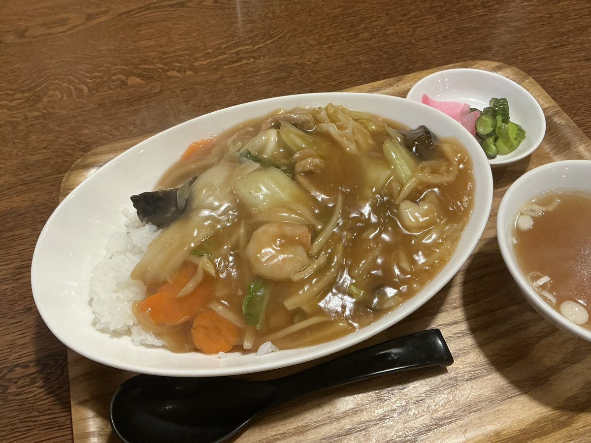 railman_nakai's tweet photo. 羽越本線　府屋駅近くの中華へ。
泣ける美味しさ https://t.co/OIJSdScyeW