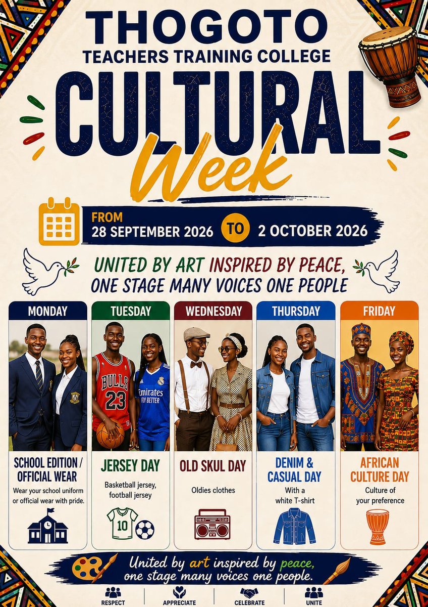 ThogotoTTC's tweet photo. #ThogotoTTCCulturalWeek2026 https://t.co/UHGffkytwG