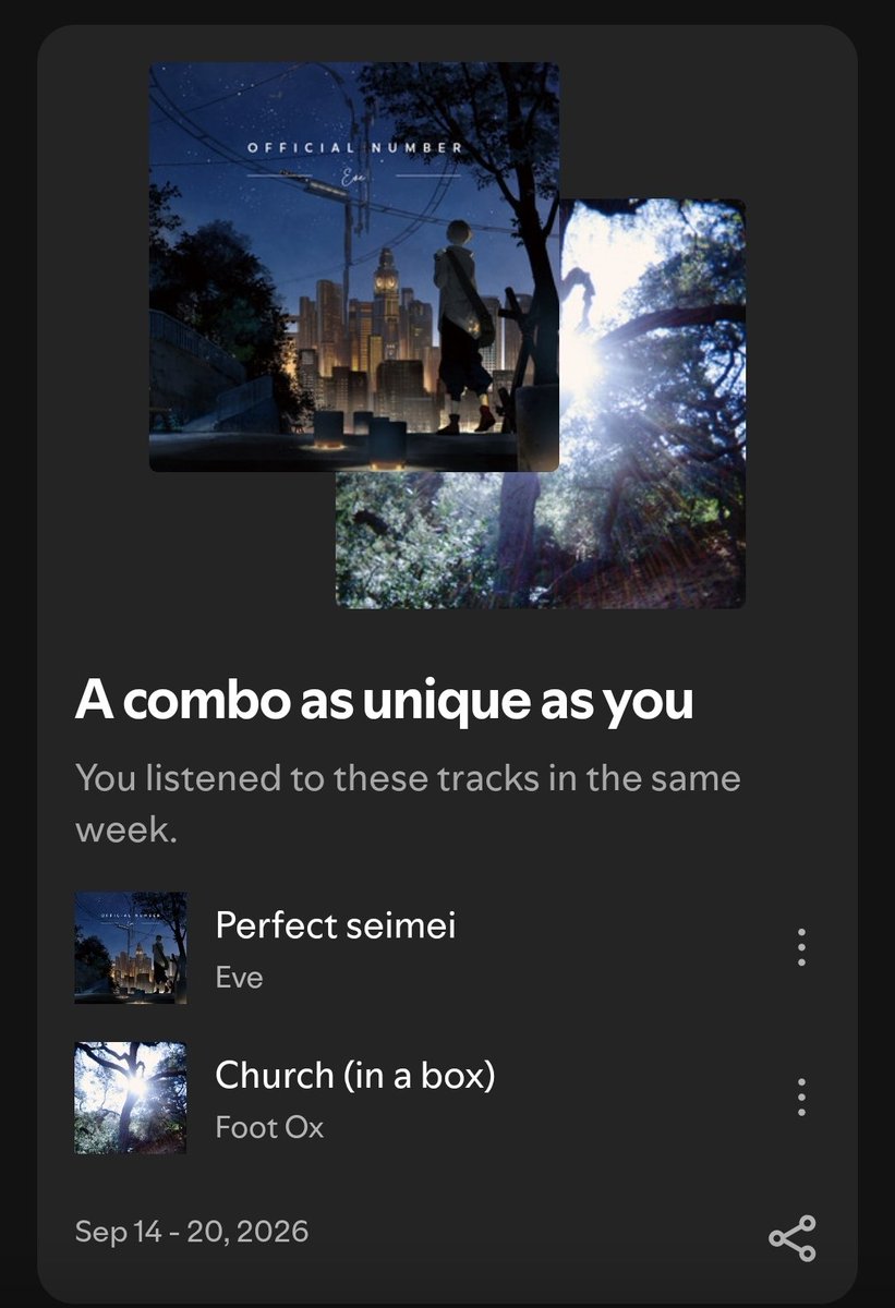 DrMothmann's tweet photo. Spotify just called me unique #whatdatmean https://t.co/qwnPlHKXVc