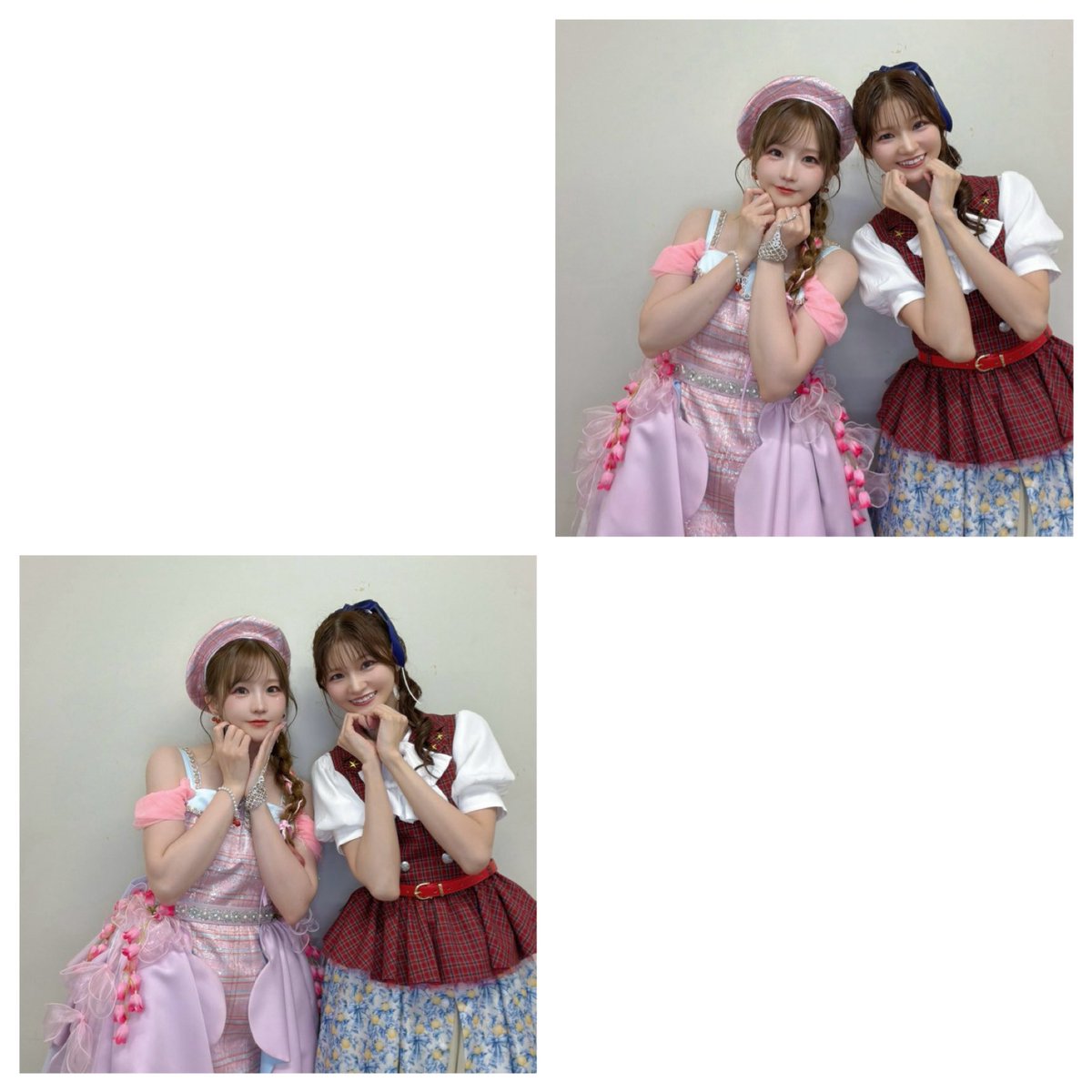watanabeyui_Ton's tweet photo. 本当に尊敬してやまない、ミリオン14th day2『Blooming Sign』の主演たち💖

"Come Know Me" 主演
馬場このみ役 髙橋ミナミちゃん🩷

"Cheerful Love♡Call" 主演
百瀬莉緒役 山口立花子ちゃん🩷

二人ともほんまにほんまにお疲れさまでした🍻✨
私何次会でもついていきます！！！

#ミリオン14th
#ミリオン14th_day2
#横山奈緒 役